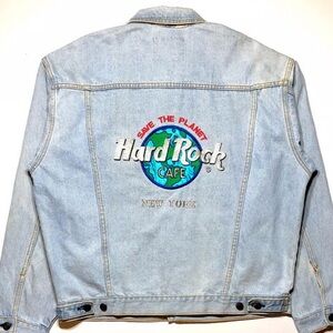 Vintage Hard Rock Cafe ‘New York’ Embroidered Denim Jacket